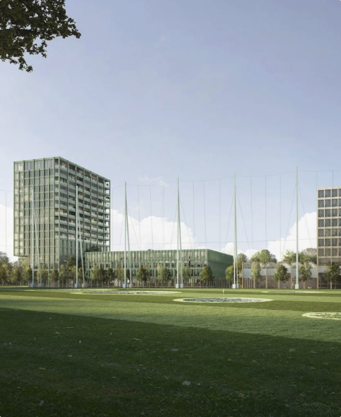 Dronen Ansicht auf den the Loop Bereich