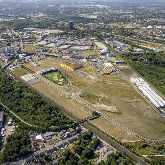 The Loop Geländer Dronenaufnahme